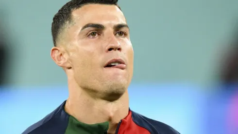 CRISTIANO RONALDO (POR) pendant les hymnes FOOTBALL : Portugal vs Ghana – Groupe H – coupe du Monde Qatar 2022 – 24/11/2
