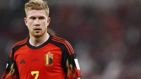 Kevin de Bruyne en la victoria de Bélgica sobre Canadá.
