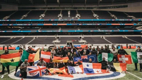 Los atletas que compitieron en el International Combine celebrado en Inglaterra.
