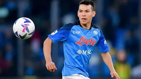 Hirving Lozano of SSC Napoli during the Serie A match between Napoli and Udinese at Stadio Diego Armando Maradona, Naple
