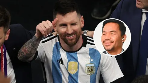 Manny Pacquiao expresó su felicidad por la grandeza de Lionel Messi