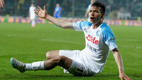 Empoli FC v SSC Napoli – Serie A Hirving Lozano of SSC Napoli reacts during the Serie A match between Empoli FC and SSC
