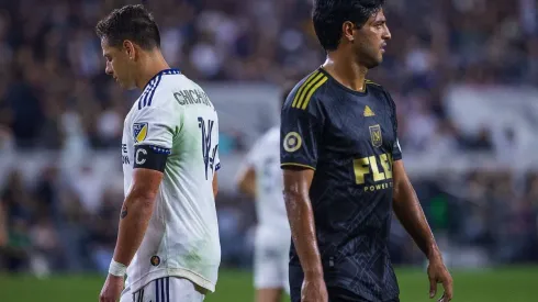 October 20, 2022, Los Angeles, California, USA: Javier Chicharito Hernandez 14 of the Los Angeles Galaxy and Carlos Vela
