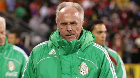 Sven-Göran Eriksson en un partido de eliminatoria de México contra Estados Unidos.
