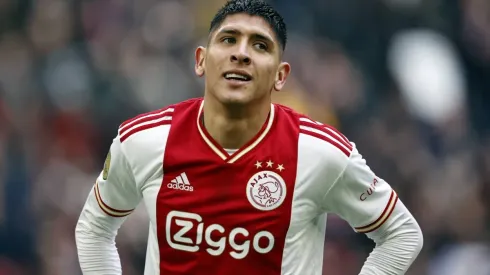 AMSTERDAM - Edson Alvarez of Ajax reacts during the Dutch premier league match between Ajax Amsterdam and NEC Nijmegen a