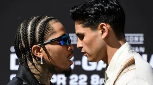 Así falló Gervonta Davis un golpe sobre Ryan Garcia.
