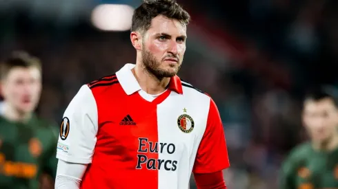 ROTTERDAM - Santiago Gimenez of Feyenoord during the UEFA Europa league Round of 16 game between Feyenoord and Shakhtar