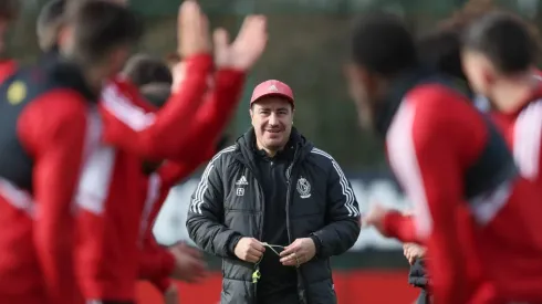 Efraín Juárez en un entrenamiento del Standar de Lieja.
