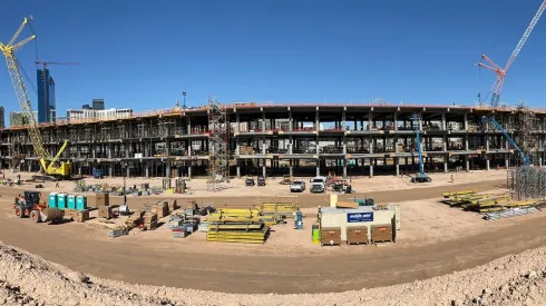 Así va el avance en el Paddock del Gran Premio de Las Vegas.
