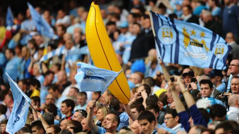 Manchester City presenta un aspecto particular en la grada.
