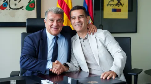 Joan Laporta destacó la labor de Rafa Márquez como entrenador del Barcelona Atletic.
