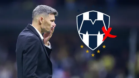 La afición, decepcionada con el 'Tano' y Rayados tras la eliminación.
