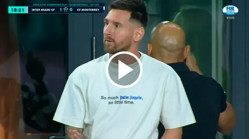 La reacción de Lionel Messi al 1-0 del Inter Miami vs. Rayados
