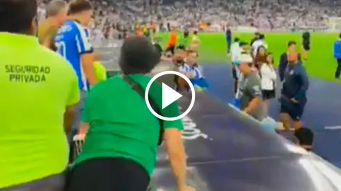 Fuerte entredicho entre Aguirre y un fanático albiazul.