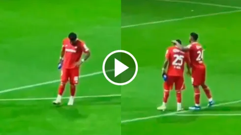 La desolación de Alexis después del juego.