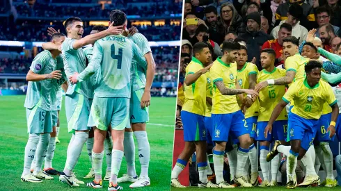 Las alineaciones de México y Brasil