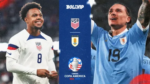 Estados Unidos y Uruguay chocan por la Jornada 3 del Grupo C.
