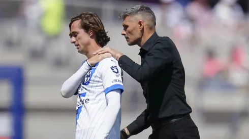 Fernando Ortiz y Jordi Cortizo en un partido de Rayados
