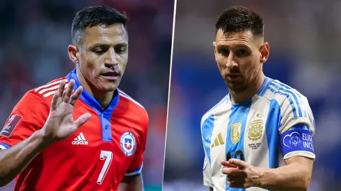 Sánchez y Messi, las figuras de Chile y Argentina.
