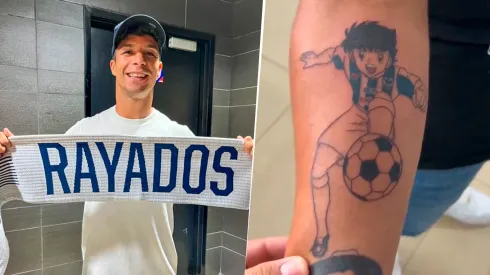 ¡Insólito! Un fanático de Rayados se tatuó en homenaje a Óliver Torres antes de su llegada a Monterrey
