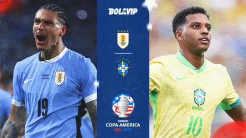 Uruguay y Brasil chocan por los cuartos de final.