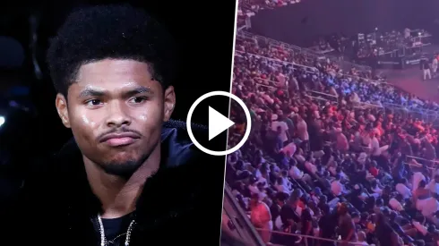 El público se fue antes de que termine la pelea de Shakur por lo aburrida que estaba siendo.