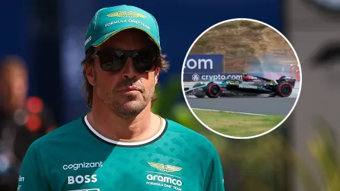 Fernando Alonso no pudo aprovechar los neumáticos blancos por culpa de Lewis Hamilton
