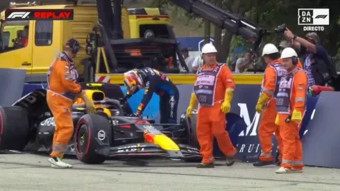 Checo Pérez se accidentó en la Clasificación del GP de Hungría