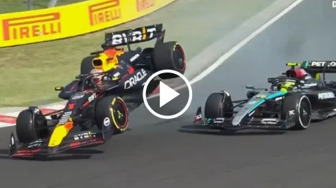 Verstappen y Hamilton se tocaron en el GP de Hungría
