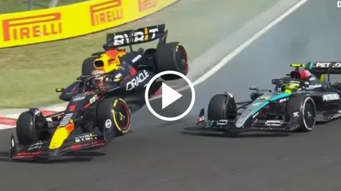 Verstappen y Hamilton se tocaron en el GP de Hungría