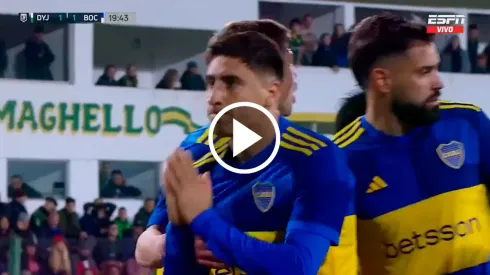 Miguel Merentiel marcó otra vez para Boca.