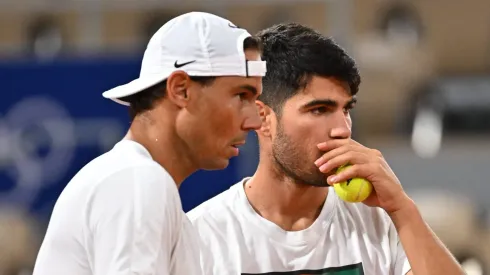 La pareja de dobles de Carlos Alcaraz y Rafael Nadal juega este sábado
