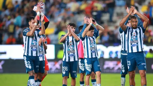 Los jugadores de Pachuca festejan.