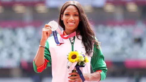 Patricia Mamona, figura del atletismo.
