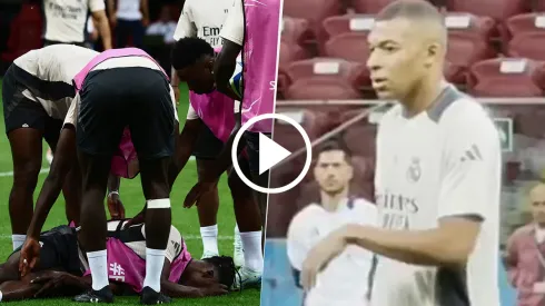 La impensada reacción de Kylian Mbappé ante la lesión de Camavinga antes de Real Madrid vs. Atalanta
