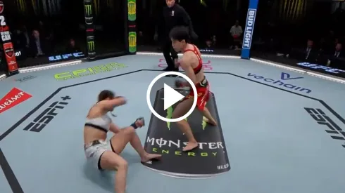 Wang Cong entregó el KO de la noche y del fin de semana en UFC Fight Night.