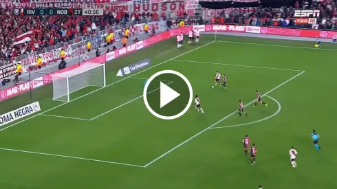 De no creer el gol desperdiciado por River en su casa.
