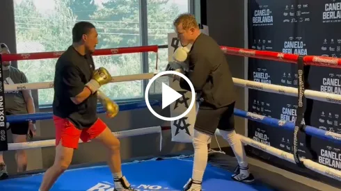 Canelo Álvarez se prepara con un campeón del mundo para su pelea vs. Edgar Berlanga