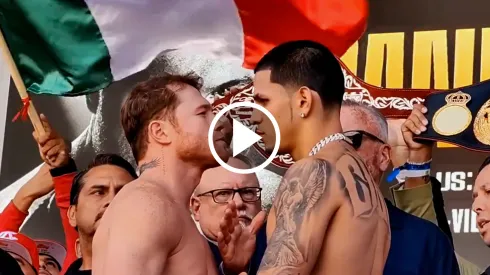 Canelo Álvarez y Edgar Berlanga tuvieron un último cara a cara.
