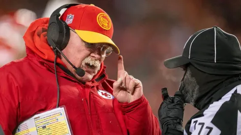 Andy Reid y una mala noticia para los Chiefs.
