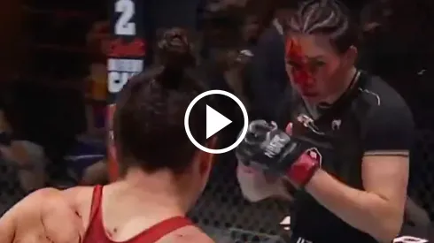 Irene Aldana luchó hasta el final pero perdió en UFC 306.
