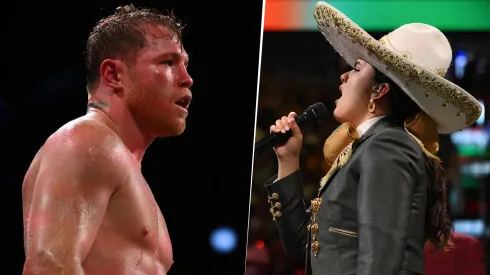 La respuesta de Canelo Álvarez a la equivocación de Camila Fernández en el himno de México
