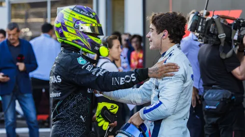Lewis Hamilton saludó a Franco Colapinto tras el GP de Azerbaiyán