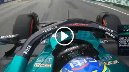 Fernando Alonso protagonizó el momento del día en Singapur