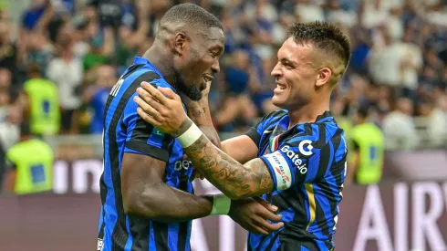Marcus Thuram y Lautaro Martínez. La dupla de ataque de los Nerazzurri.