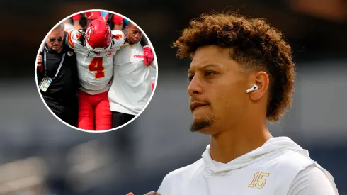 Patrick Mahomes lesionó a Rashee Rice
