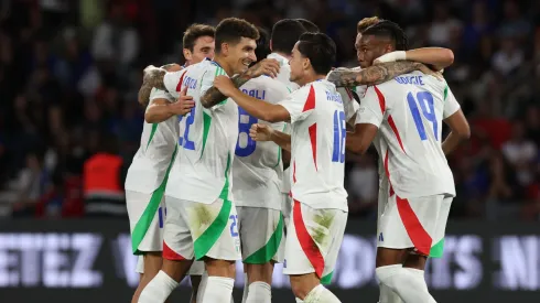 La alegría de los jugadores de Italia.