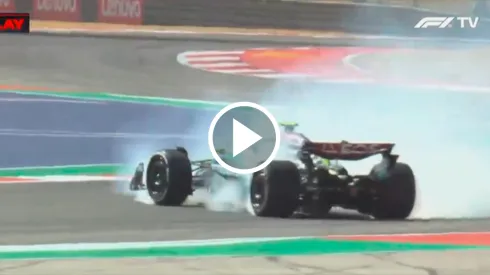 El trompo de Lewis Hamilton en la FP1 del GP de Estados Unidos 2024