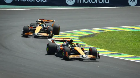 Oscar Piastri y Lando Norris en el GP de Brasil 2024