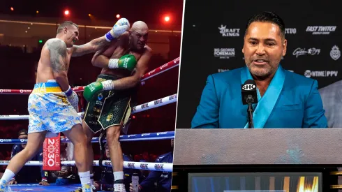 Óscar de la Hoya afirmó lo que puede pasar en la revancha entre Tyson Fury y Oleksandr Usyk.